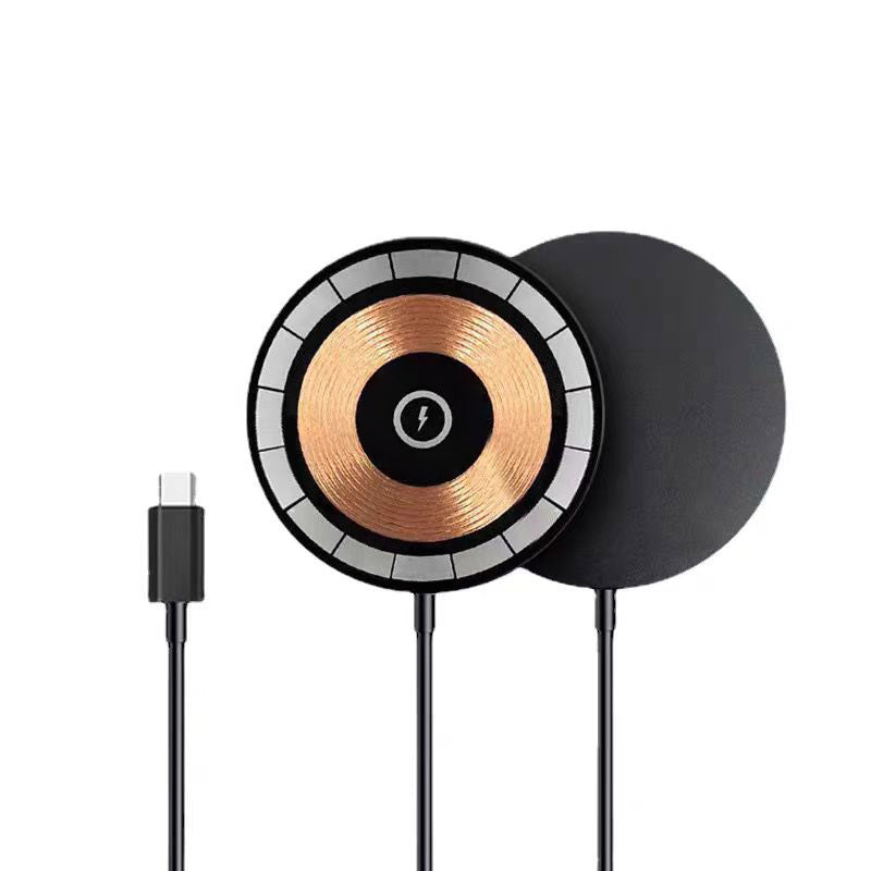 15W Magnetic Wireless Fast Charger - Compatible iPhone 12 to 17 Pro Max
