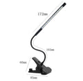 Clip-On LED USB Reading Light - Flexible Touch Desk Lamp