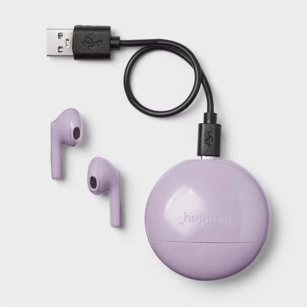 Wireless Bluetooth Earbuds Pastel Purple - True Wireless & Premium Comfort