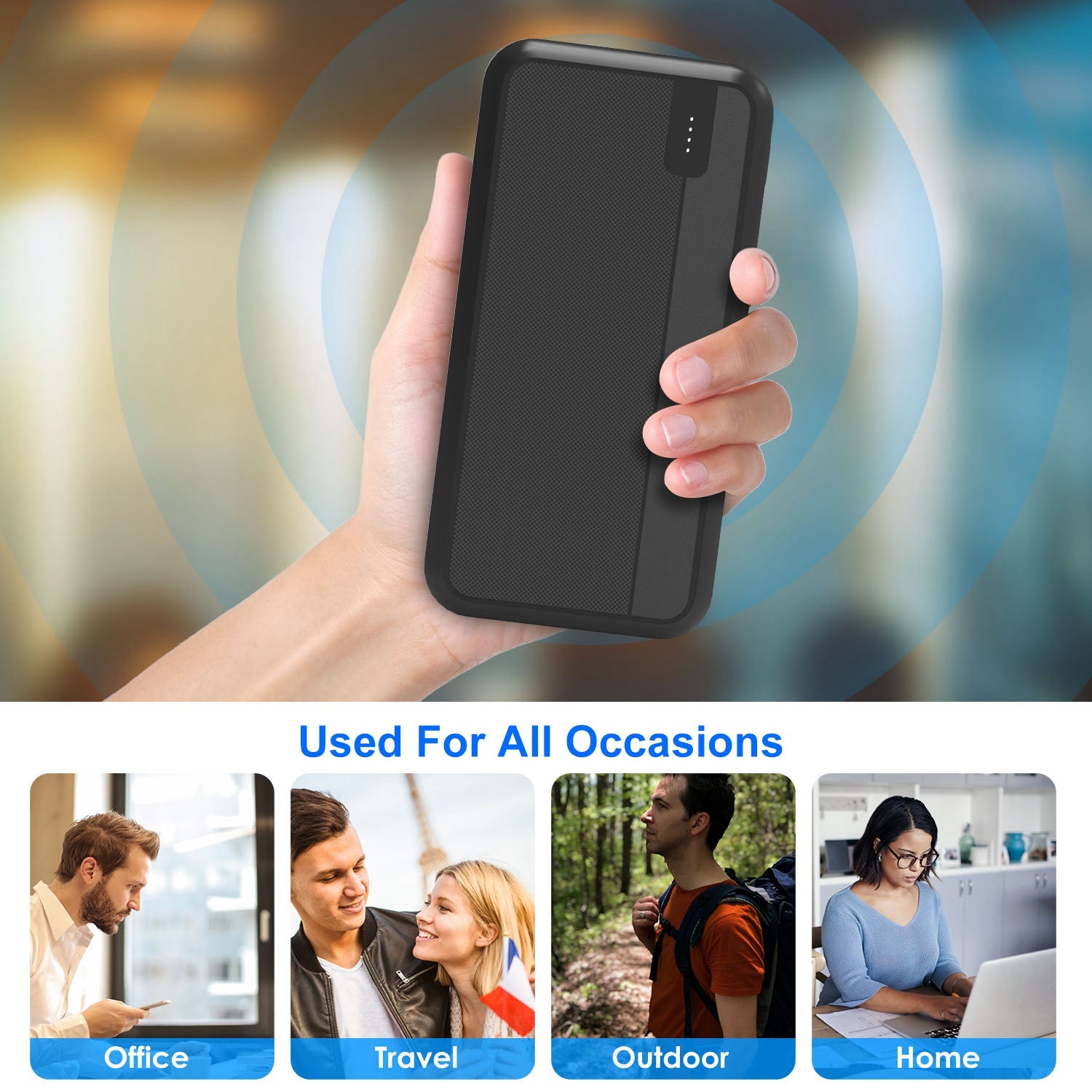 10000mAh Fast Charging Power Bank - PD22.5W Compatible iPhone & Samsung