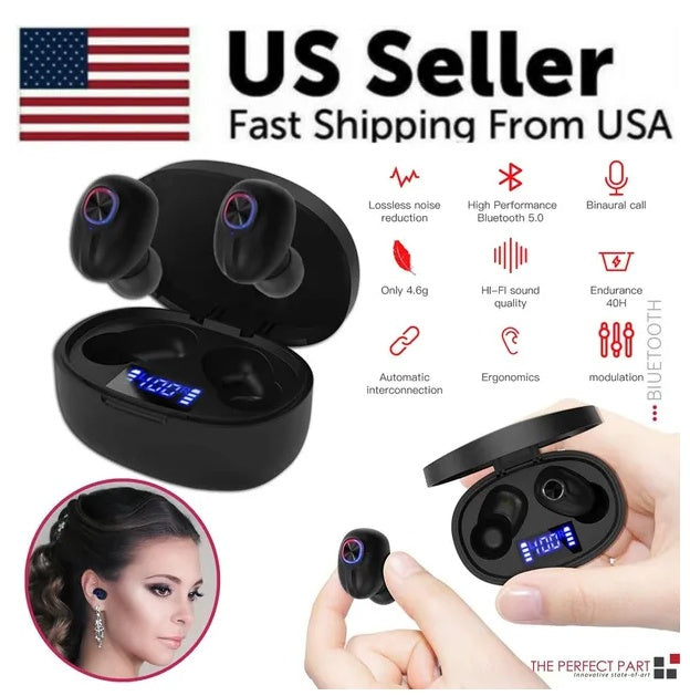 Waterproof Bluetooth 5.1 Earbuds - Crystal Clear Sound & Long Battery Life