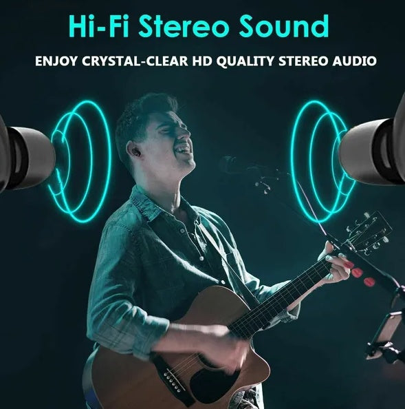 Waterproof Bluetooth 5.1 Earbuds - Crystal Clear Sound & Long Battery Life